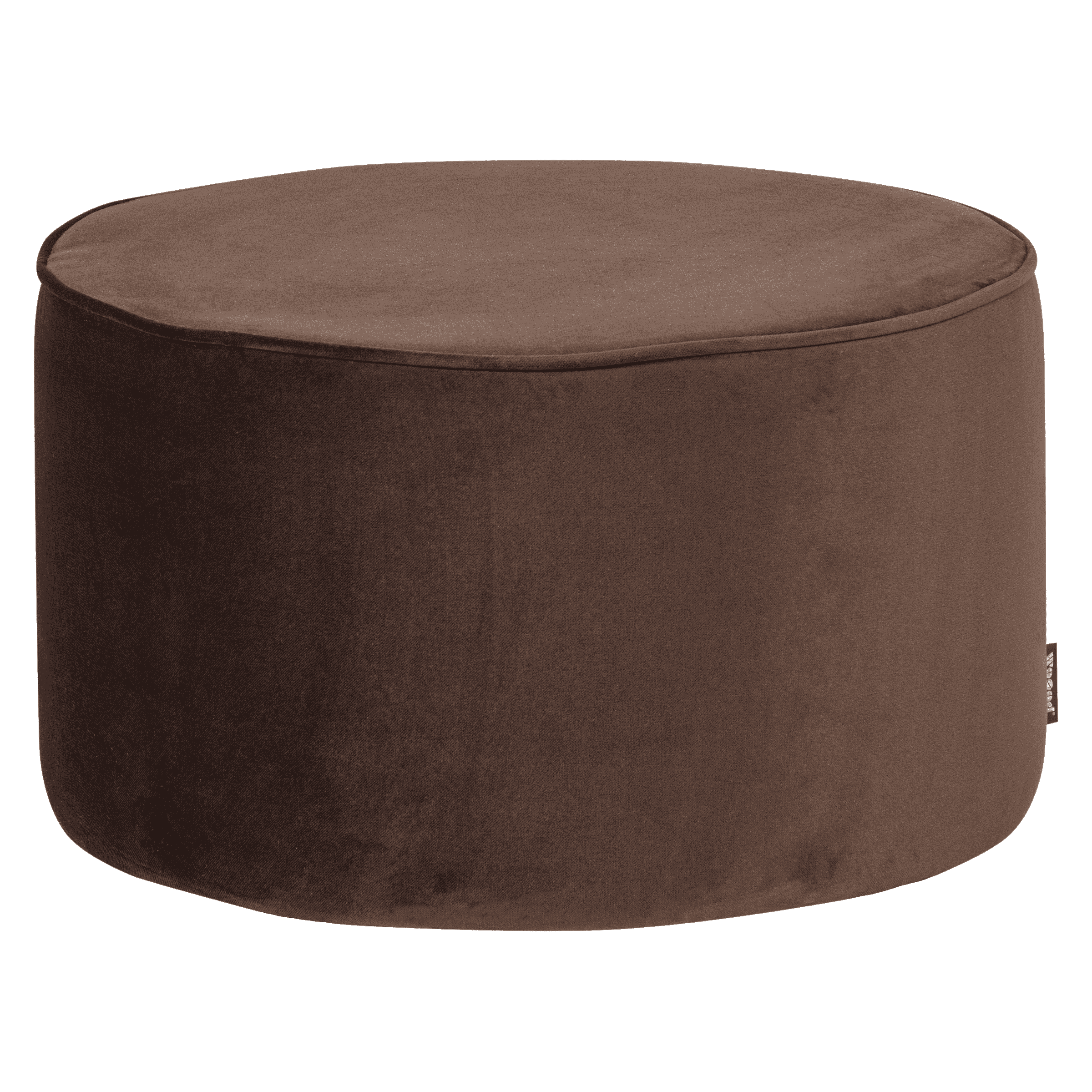 WOOOD Poef Sara, 60cm - Donkerbruin