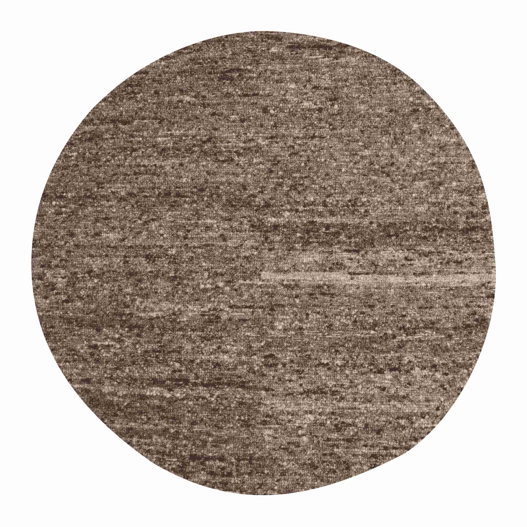 WOOOD Rond Vloerkleed Efia Gem√™leerd, 200cm - Bruin - Exclusive
