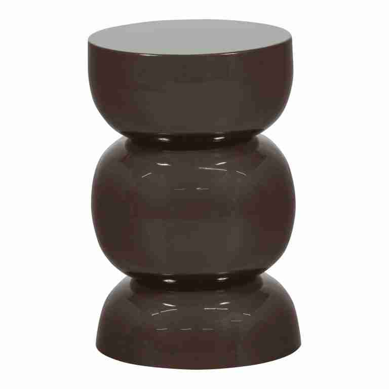 WOOOD Ronde Bijzettafel Breno 30cm - Donkerbruin