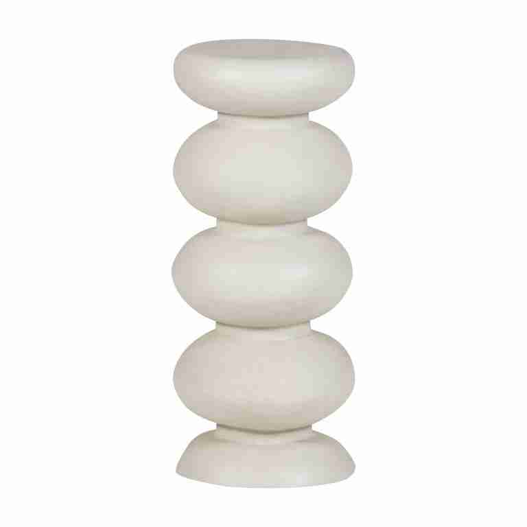 WOOOD Ronde Bijzettafel Brilo 29cm - Crëme