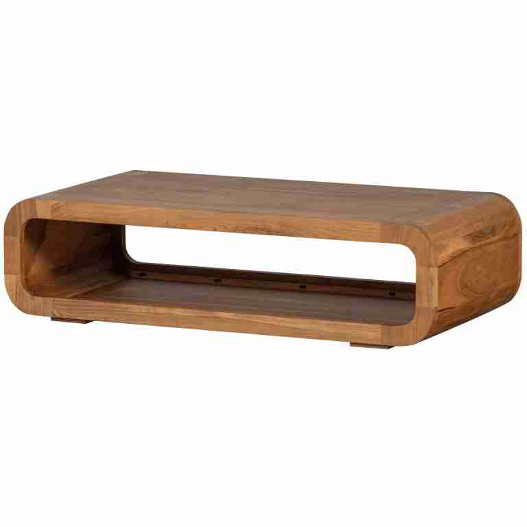 WOOOD Salontafel Kin Acaciahout, 120 x 60cm - Naturel - Ovaal