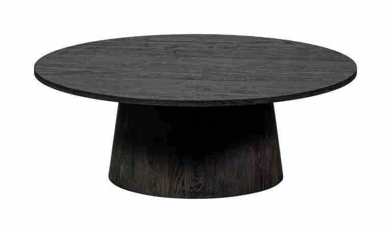 WOOOD Salontafel Maan 100cm - Donkerbruin - Rond - Exclusive