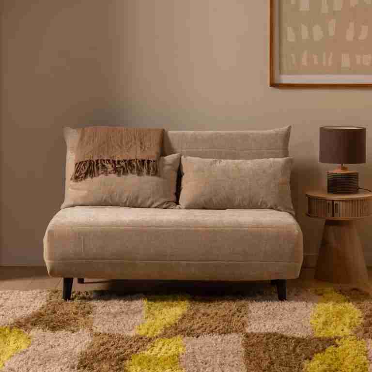WOOOD Slaapbank Xem Chenille - Naturel