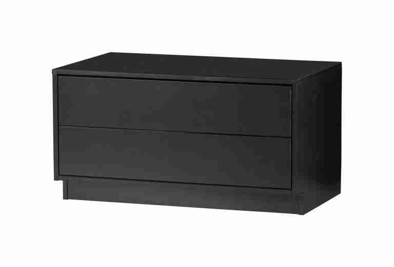 WOOOD TV-meubel Finca Mat zwart, 75cm - Exclusive
