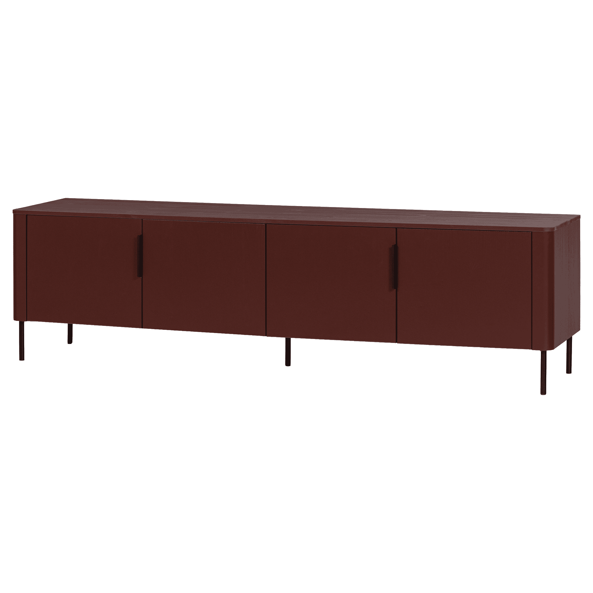 WOOOD TV-meubel Gunnar Grenenhout, 200cm - Bordeaux