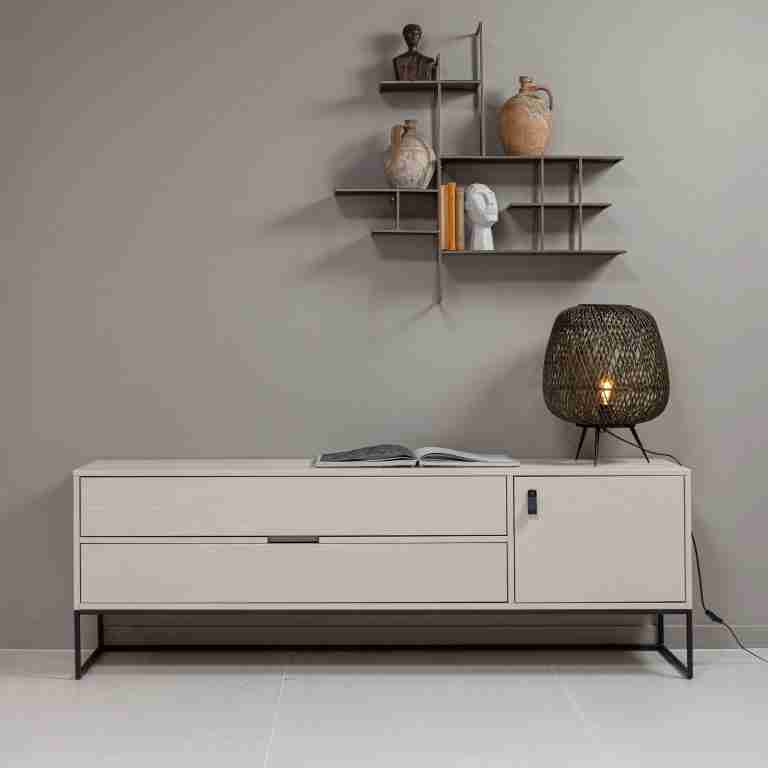 WOOOD TV-meubel Silas Grenen, 180cm - Dust
