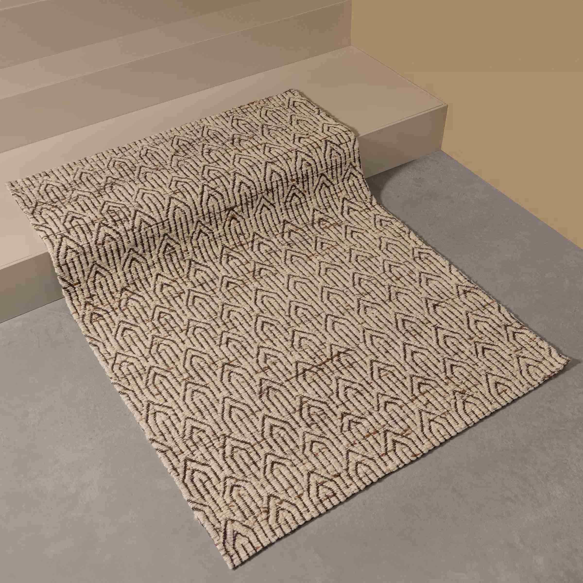 WOOOD Vloerkleed Joslin Wol, 170 x 240cm - Naturel - Exclusive