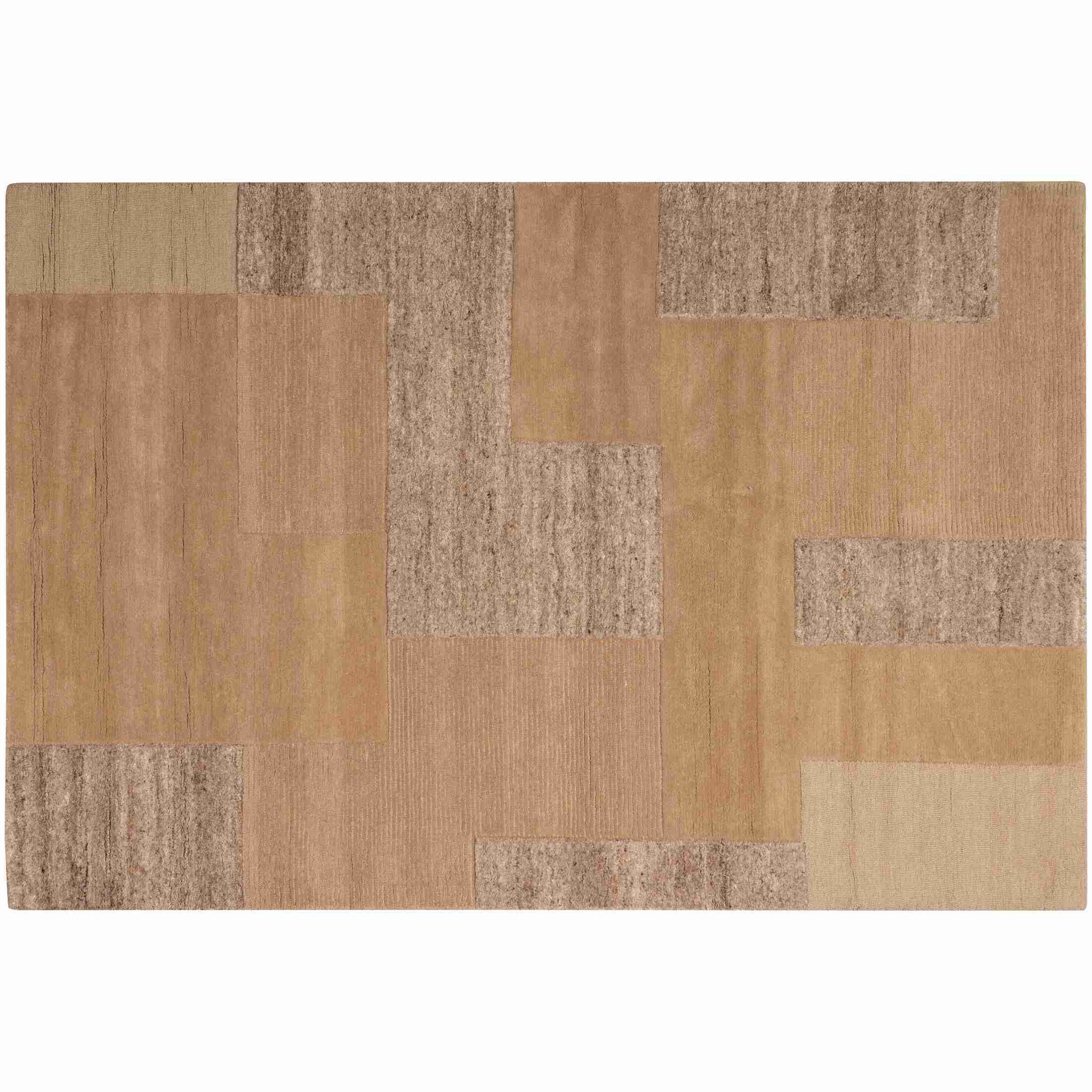 WOOOD Vloerkleed Noven Wolmix, 170 x 240cm - Zand