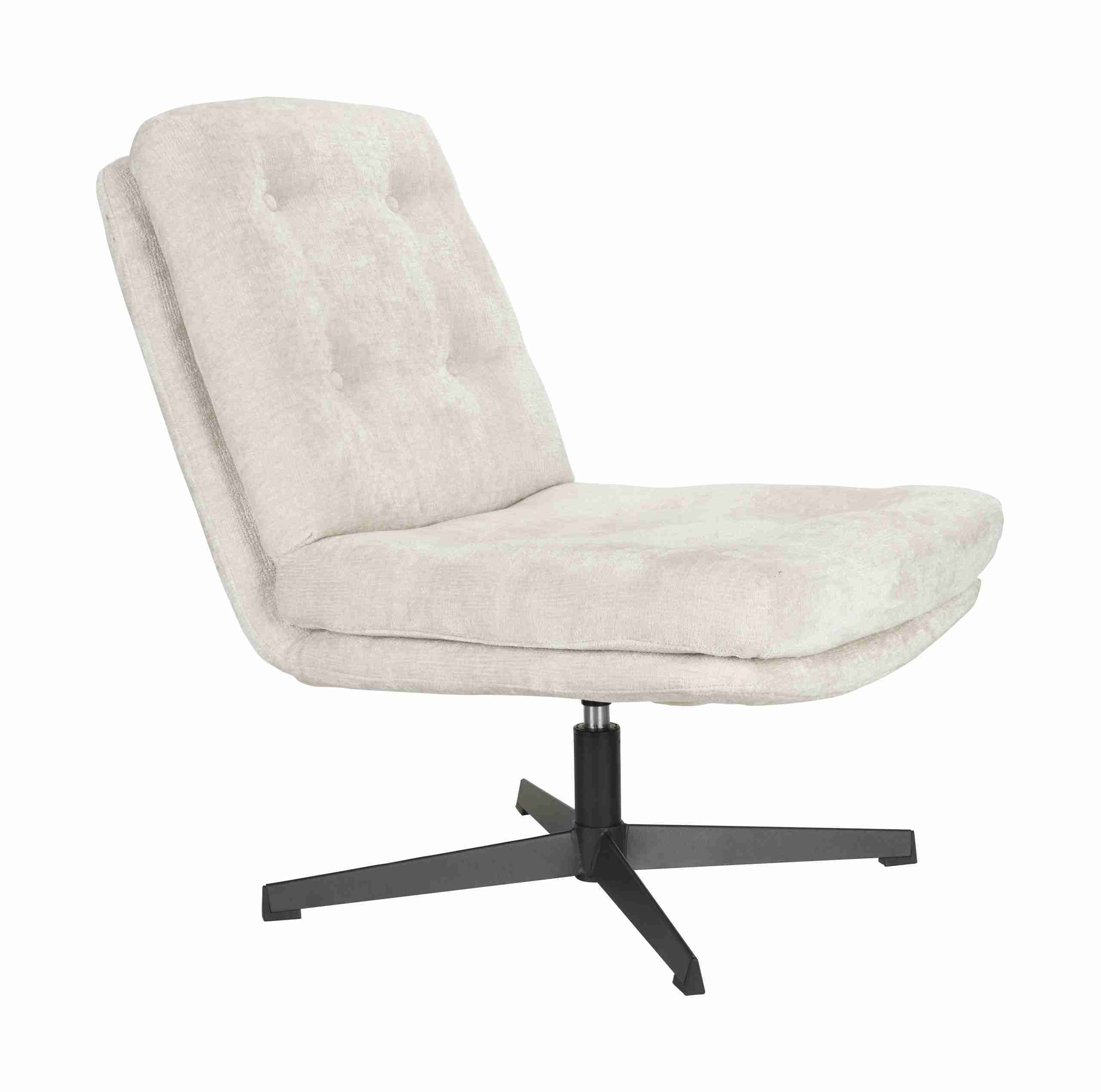 ZILT Draaifauteuil Kawana Chenille - Off White