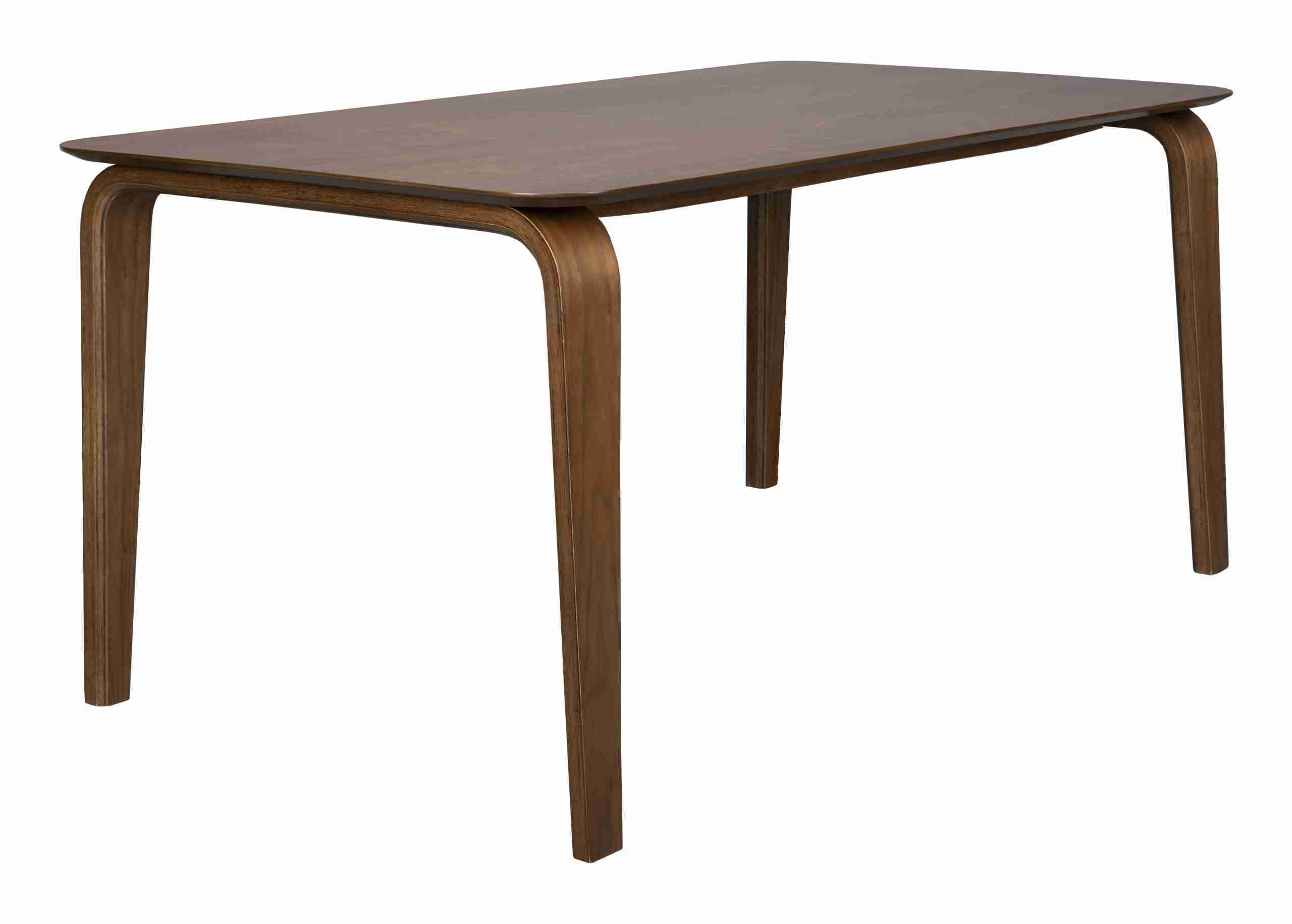 ZILT Eettafel Jeromie Walnootfineer, 160 x 90cm - Bruin