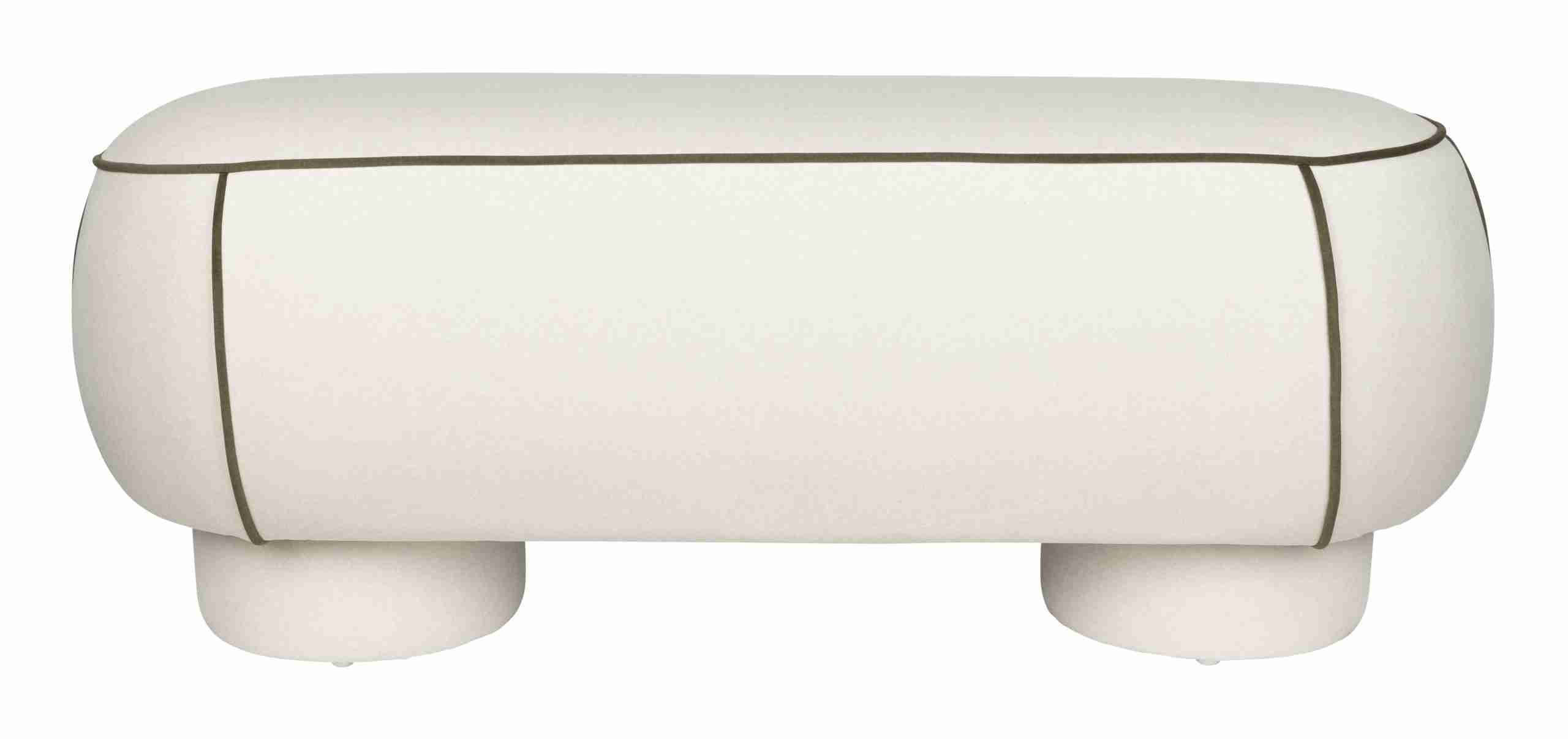 ZILT Hocker Jannetta 121 x 44cm - Wit