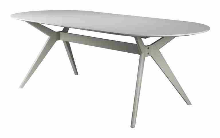 ZILT Ovale Eettafel Ciearra 220 x 95cm - Beige - Ovaal