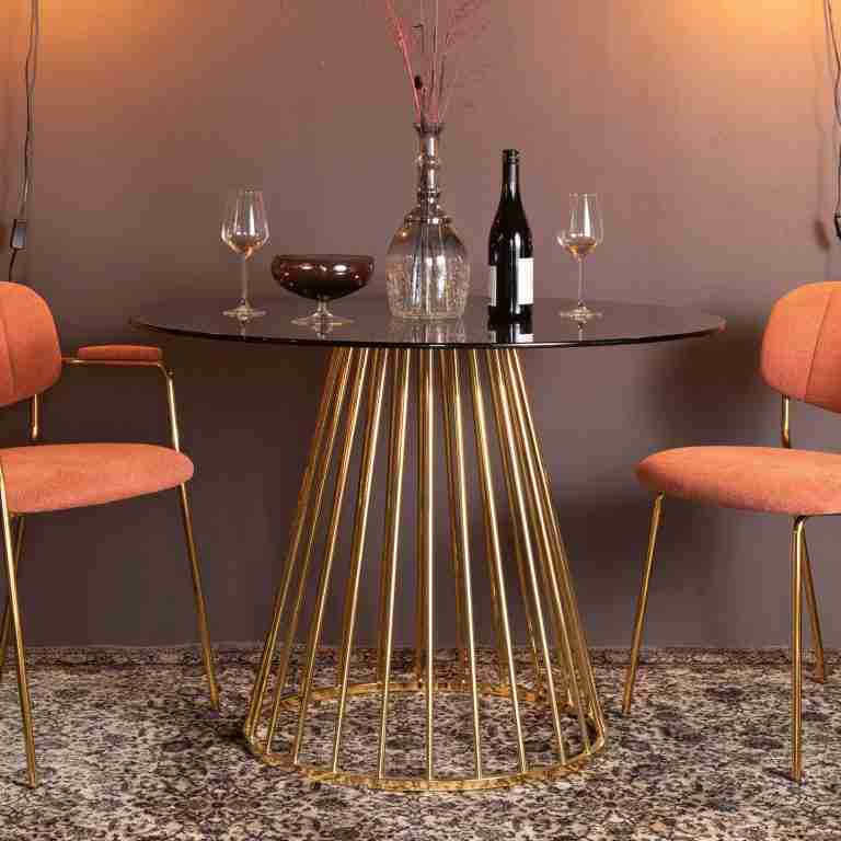 ZILT Ronde Eettafel Bethe √ò104cm - Goud