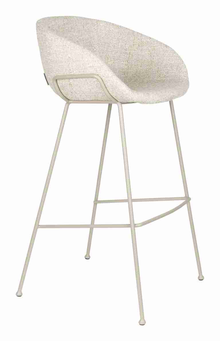 Zuiver Barkruk Feston Geweven stof - Beige (zithoogte 76cm)