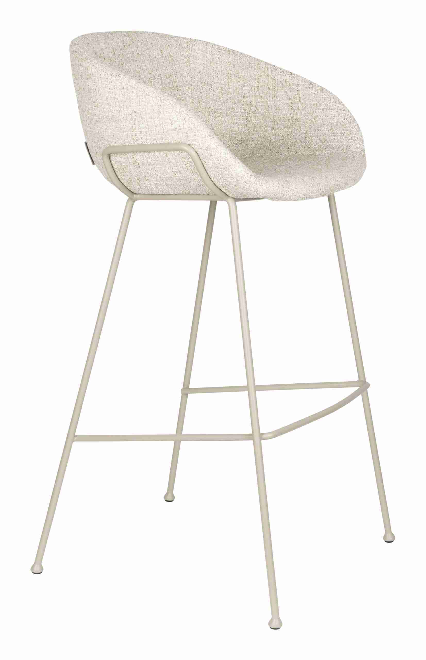 Zuiver Barkruk Feston Geweven stof - Beige (zithoogte 76cm)