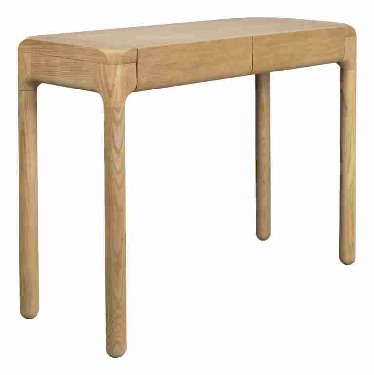 Zuiver Bureau Storm Essenhout, Met 2 lades - Naturel