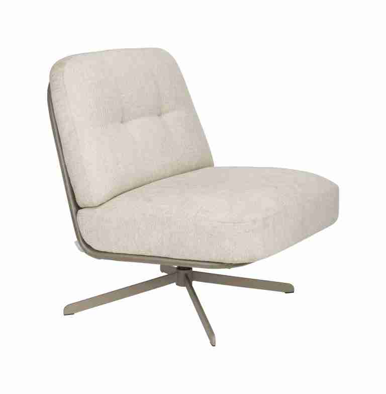 Zuiver Draaifauteuil Benjamin - Crëme