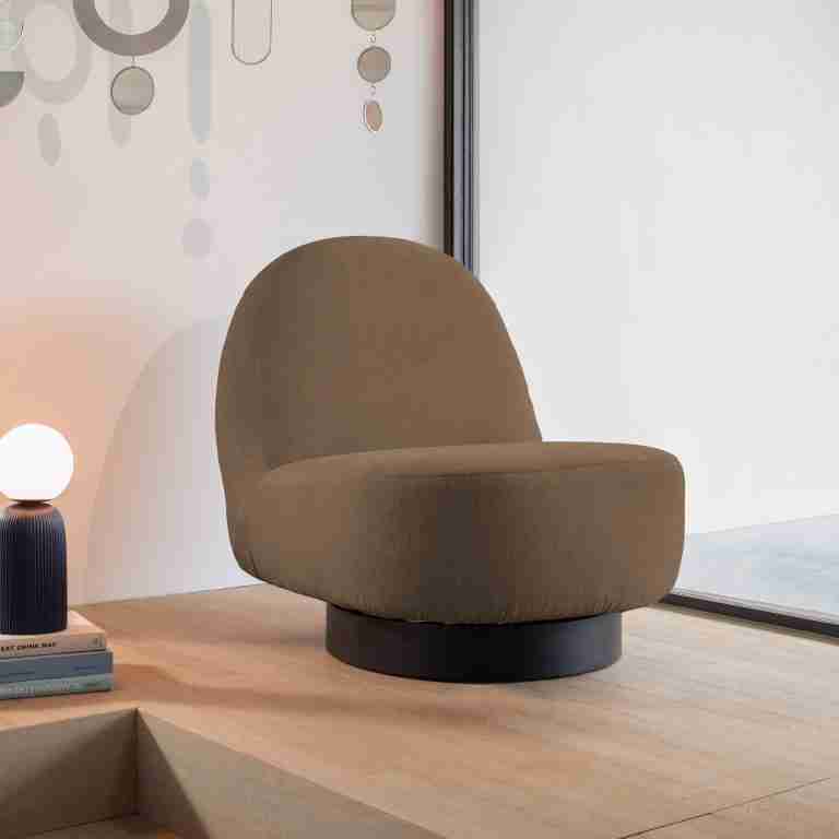 Zuiver Draaifauteuil Eden Chenille - Mosgroen