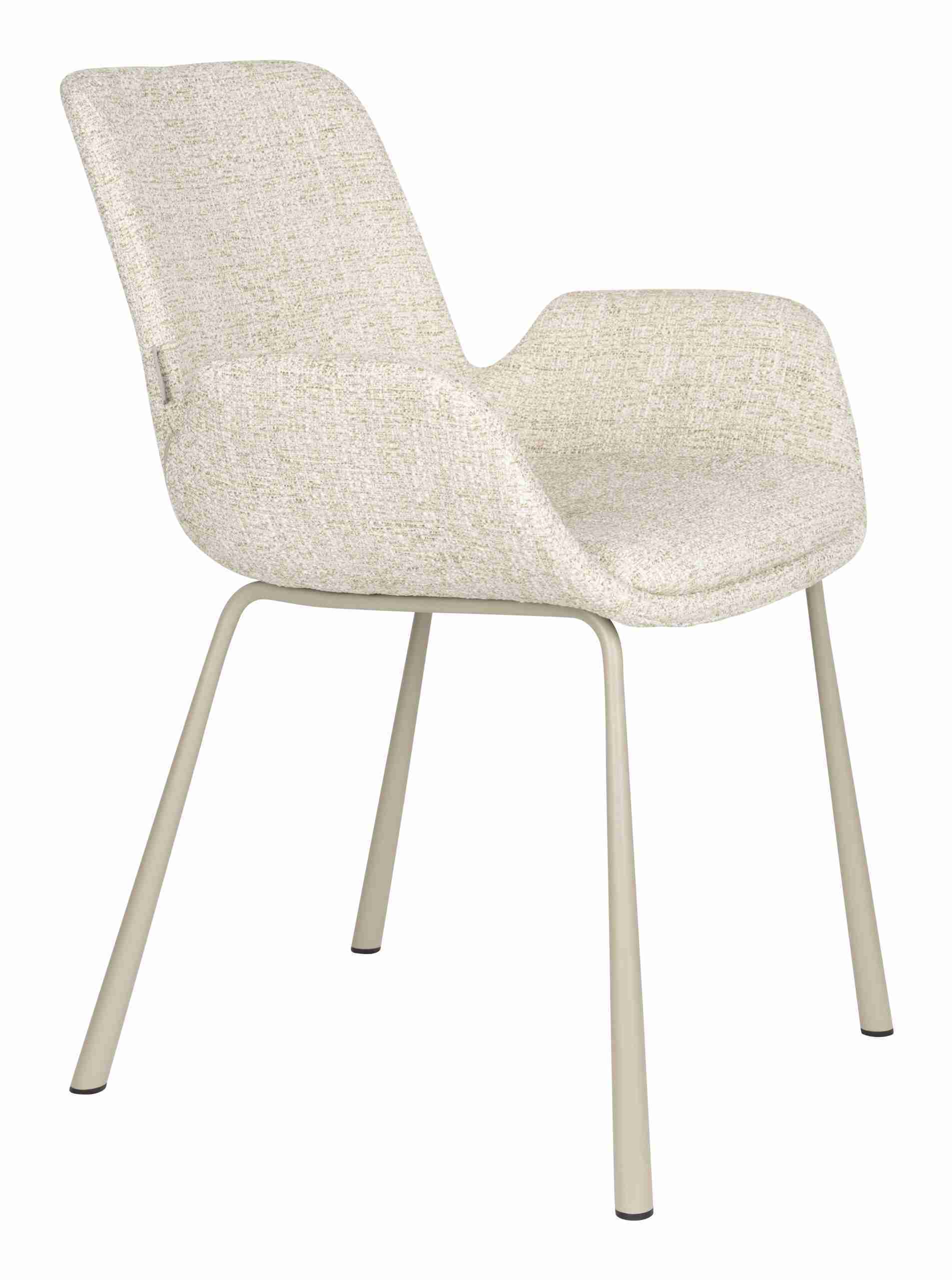 Zuiver Eetkamerstoel Brit Grof Bouclé - Beige