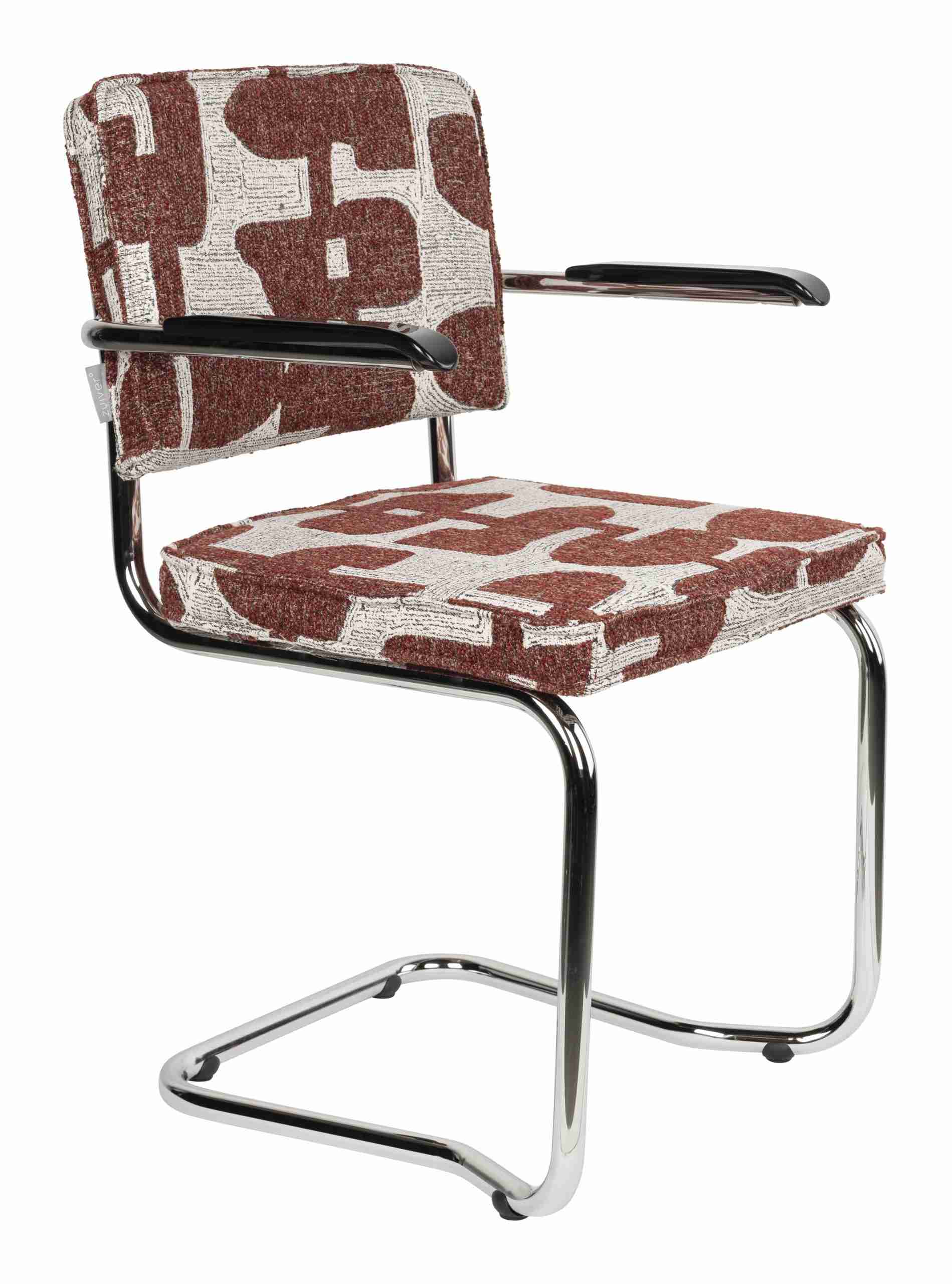 Zuiver Eetkamerstoel Ridge Kink, Deco - Rood