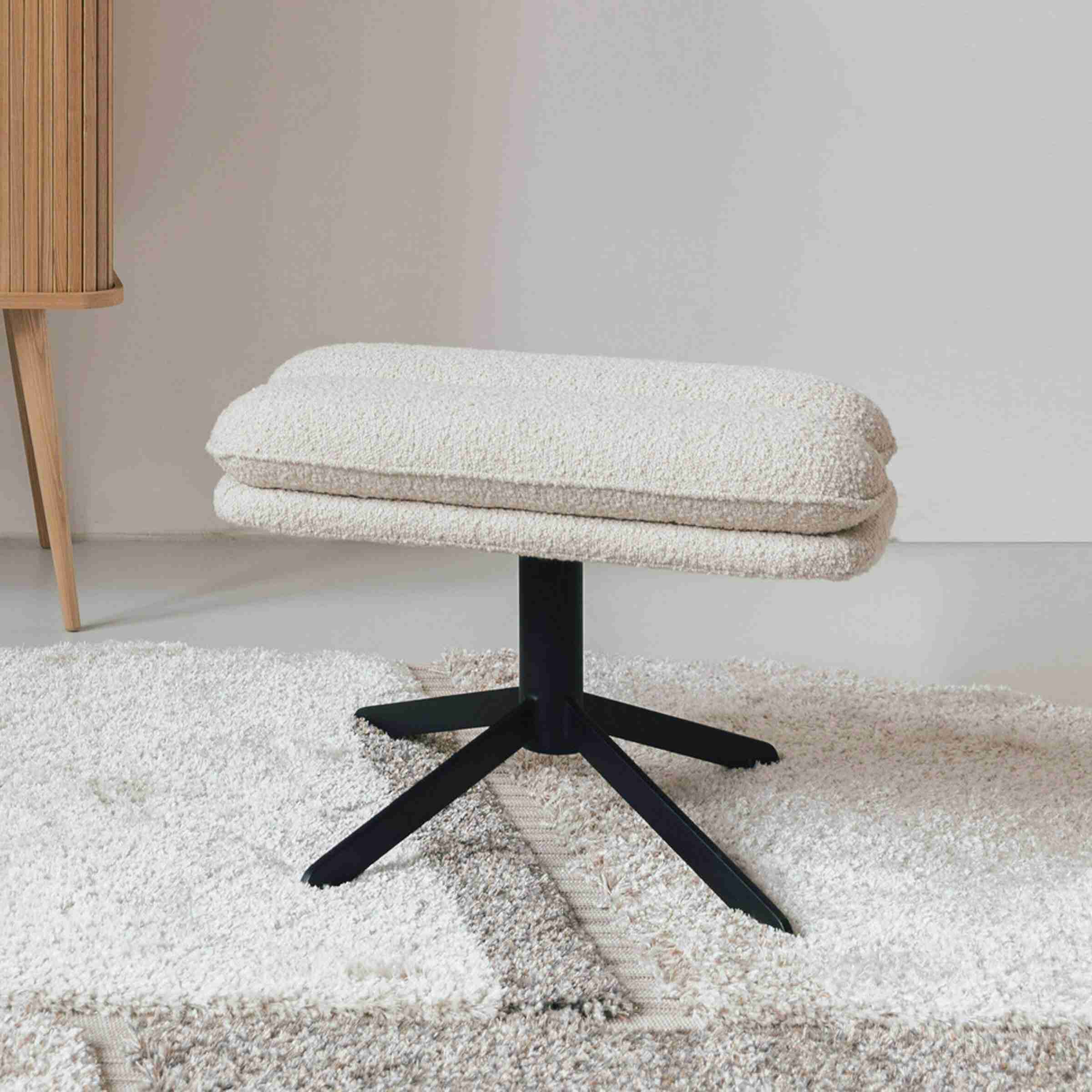 Zuiver Hocker Tyler Bouclé - Naturel