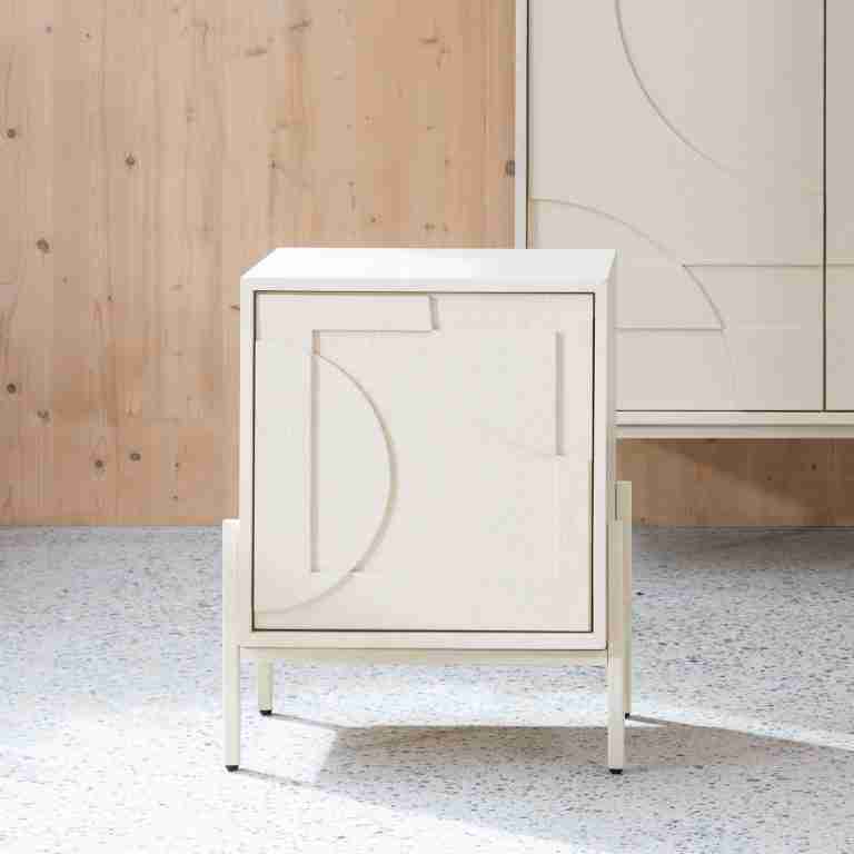 Zuiver Nachtkastje Faces Eikenhout, 45 x 35cm - Beige