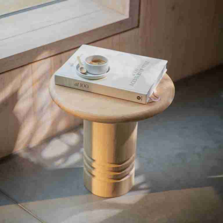 Zuiver Ronde Bijzettafel Chunk Eiken, 45cm - Naturel