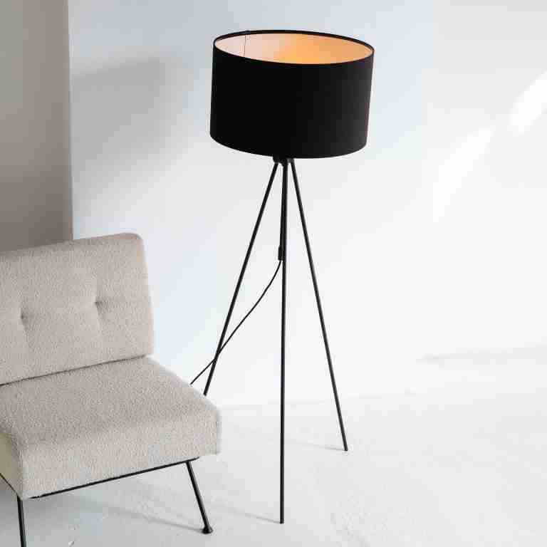 Zuiver Verstelbare Vloerlamp Lesley 153-181cm - Zwart