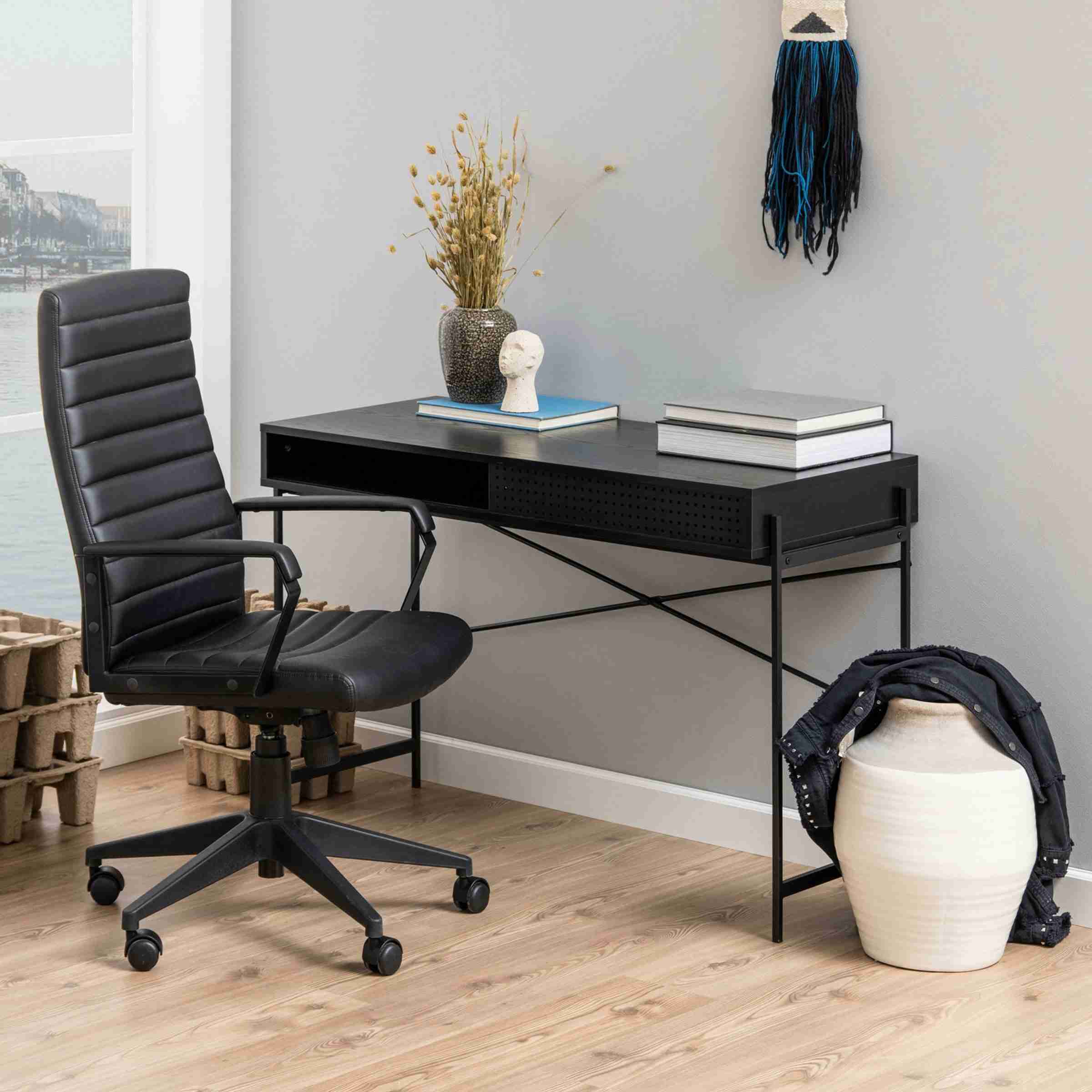 Bendt Bureau 'Mick' 110 x 50cm, kleur Zwart