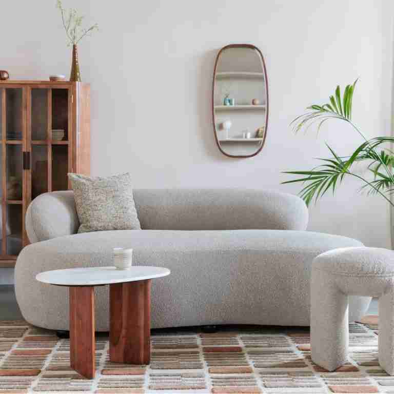 ZILT 2-zits Bank Cheron Bouclé - Beige