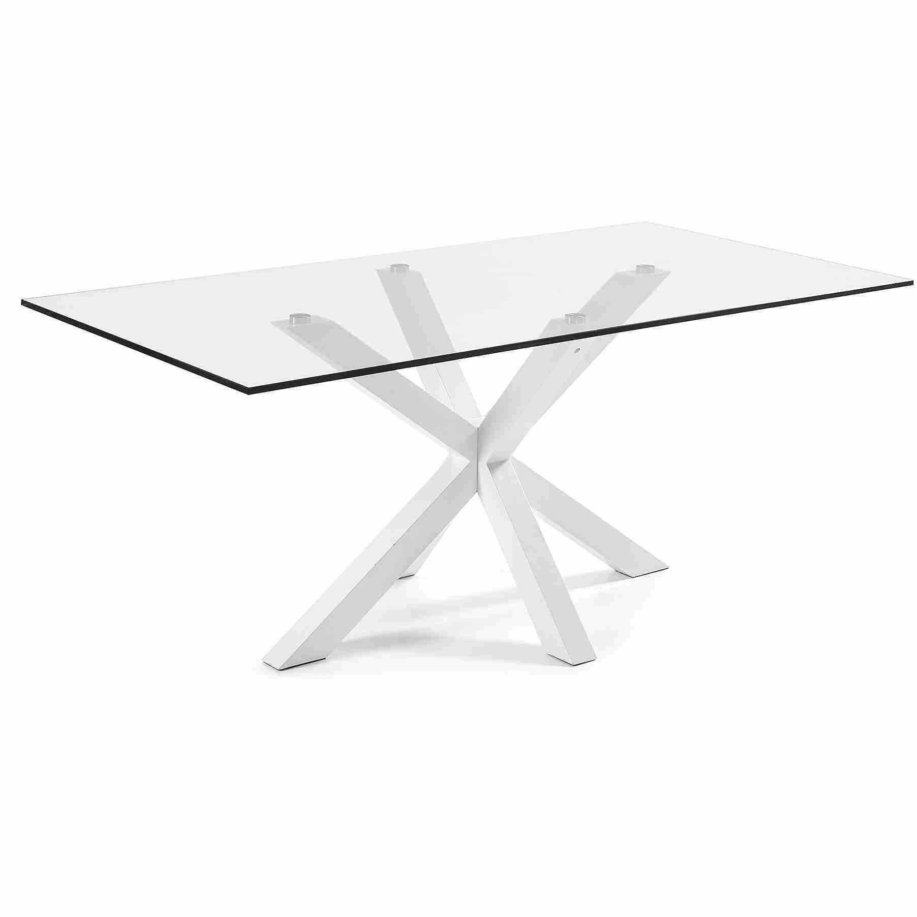 Kave Home Eettafel 'Argo' wit, 200 x 100cm