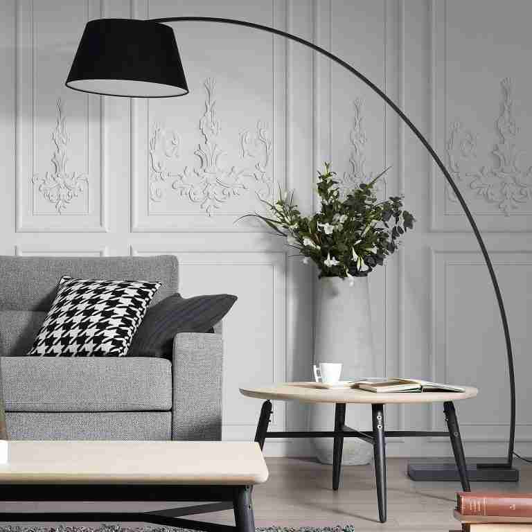 Kave Home Vloerlamp 'Juhe' kleur Zwart